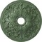 Ekena Millwork Jamie Ceiling Medallion (Fits Canopies up to 3 7/8"), 23 5/8"OD x 3 7/8"ID x 2 1/8"P, Athenian Green CM23JAAGF - alternate 1
